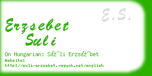 erzsebet suli business card